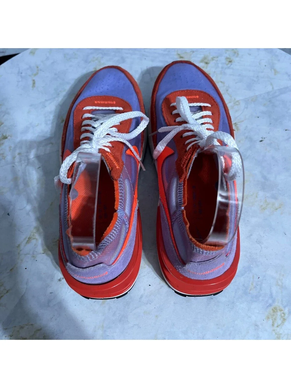 Nike Waffle One Womens Sz 8.5 Running Shoes Red Purple Athletic Trainer Sneakers